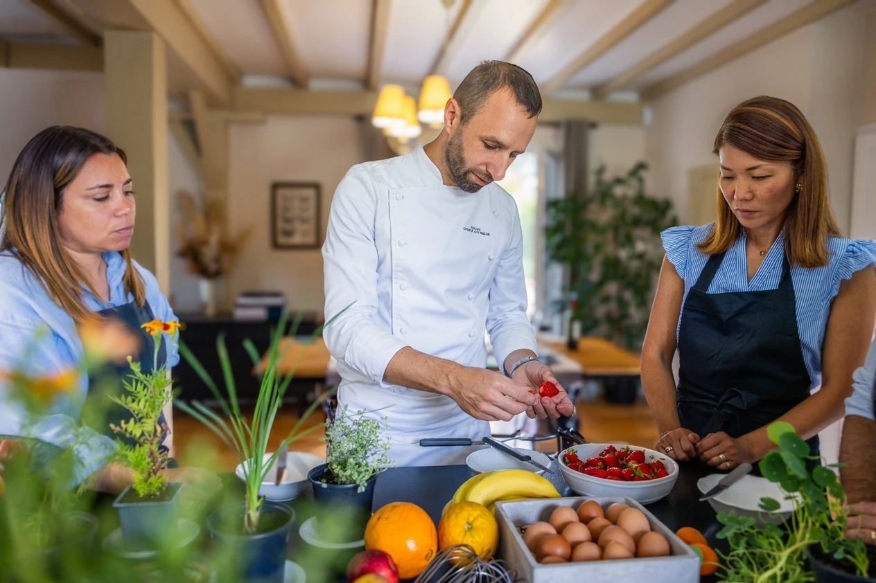 Atelier culinaire animé par un chef partenaire du réseau Kandra Photo